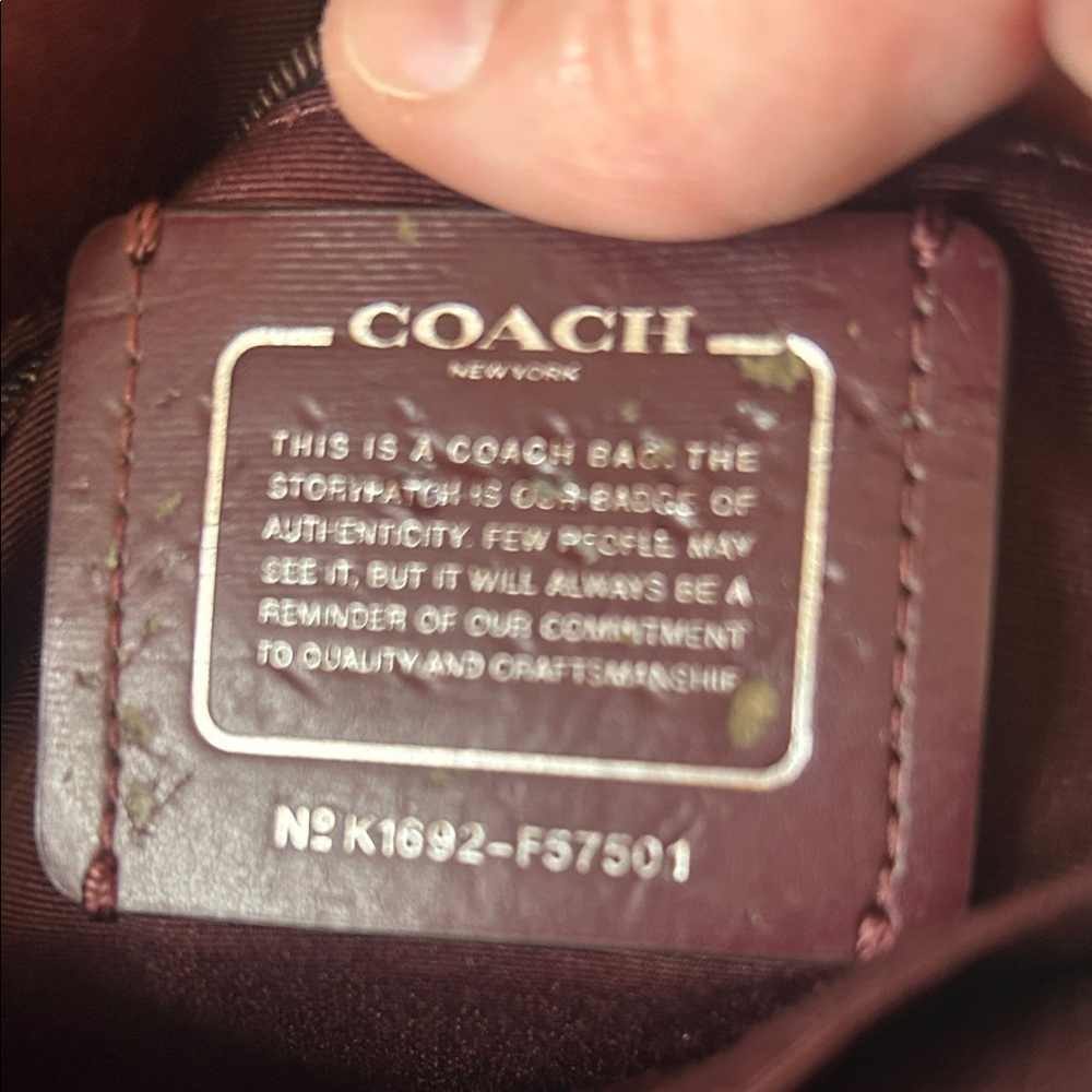 Coach Pink and Burgundy Crossbody Bag - Picture 5 of 7